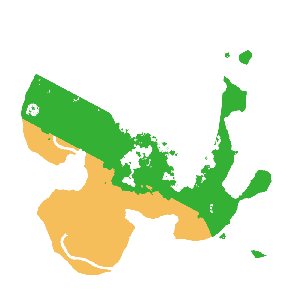 Biome Rust Map: Procedural Map, Size: 2500, Seed: 258754