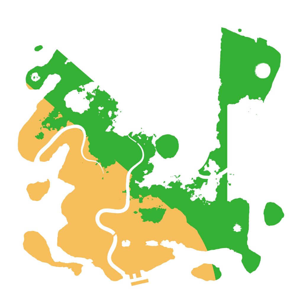 Biome Rust Map: Procedural Map, Size: 3500, Seed: 9536048