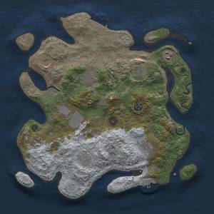 Thumbnail Rust Map: Procedural Map, Size: 3500, Seed: 1725042967, 19 Monuments