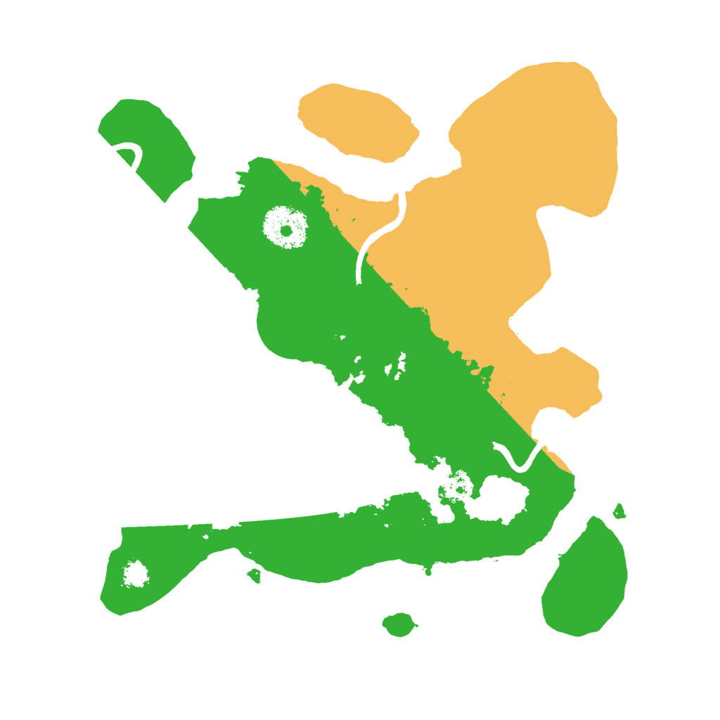 Biome Rust Map: Procedural Map, Size: 2500, Seed: 51185832