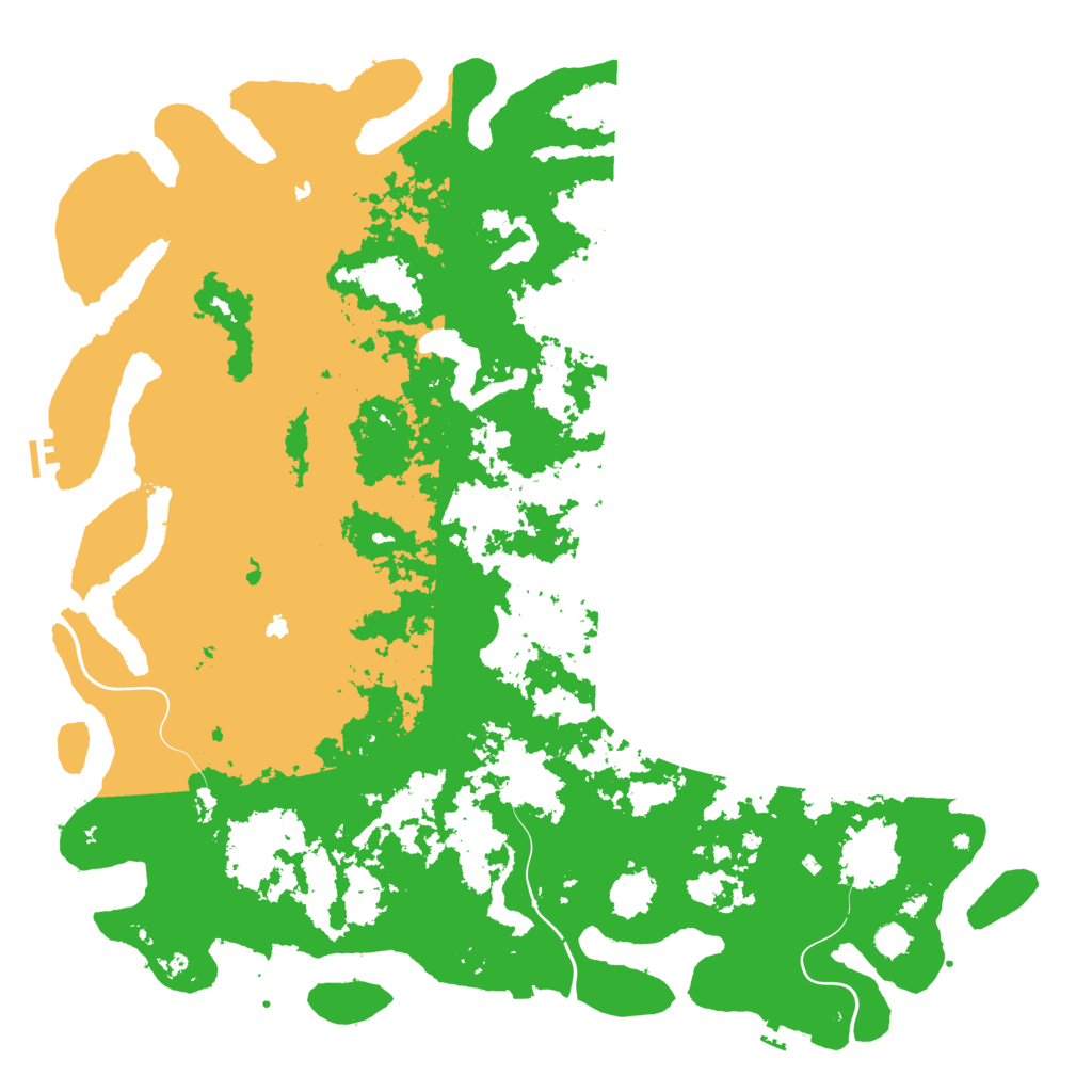 Biome Rust Map: Procedural Map, Size: 6000, Seed: 58582641