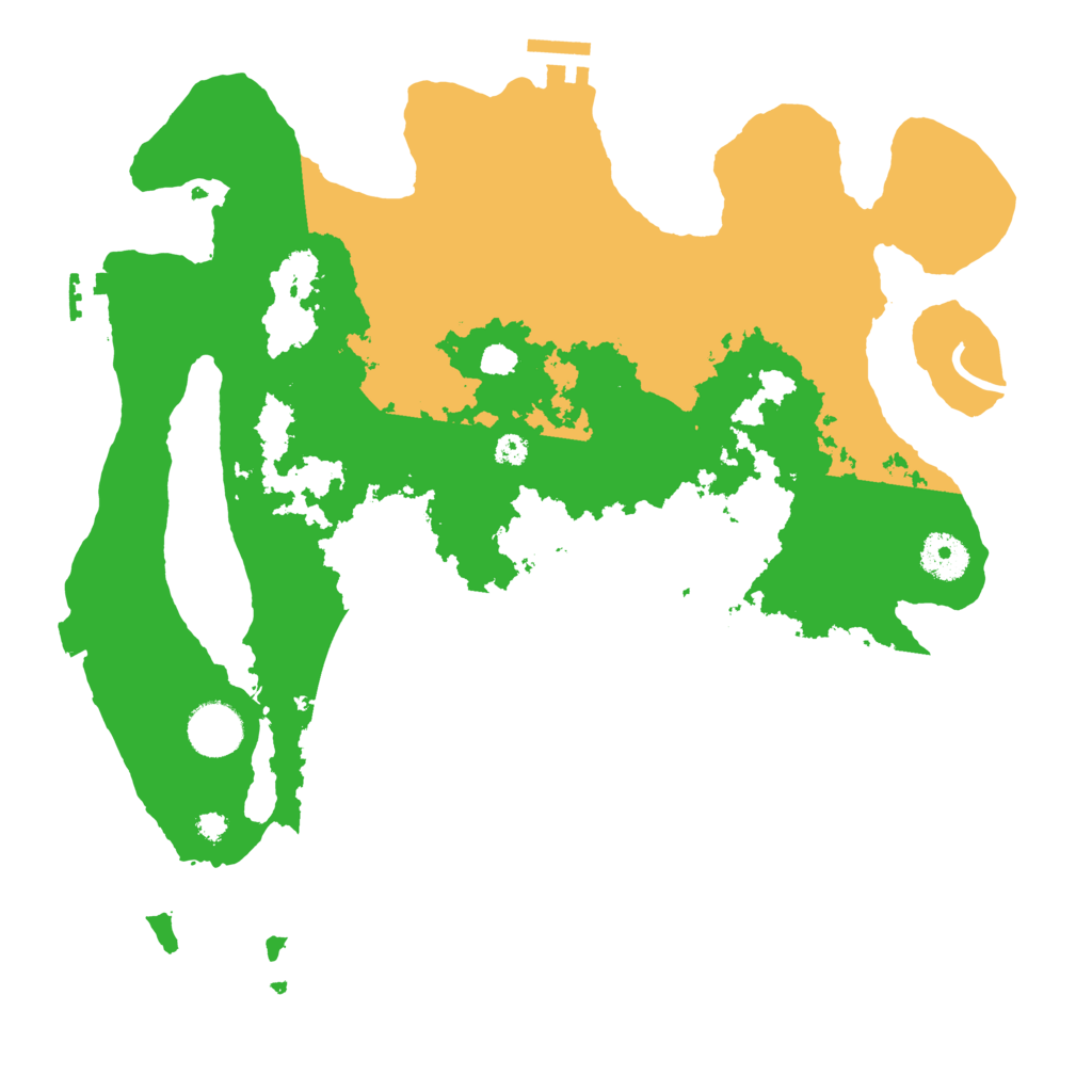 Biome Rust Map: Procedural Map, Size: 3500, Seed: 16868858