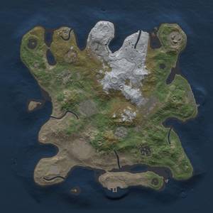 Thumbnail Rust Map: Procedural Map, Size: 3000, Seed: 546471362, 16 Monuments