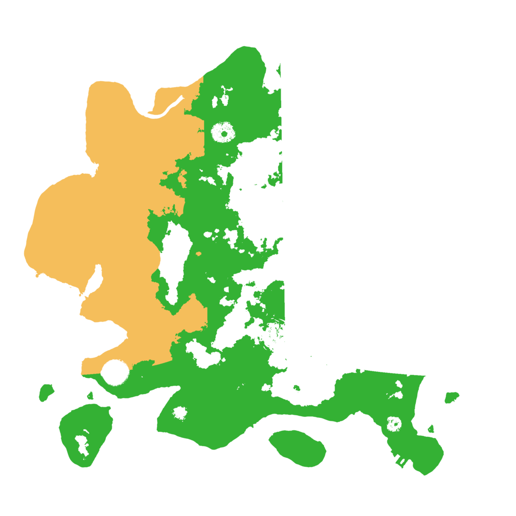 Biome Rust Map: Procedural Map, Size: 3500, Seed: 79817527