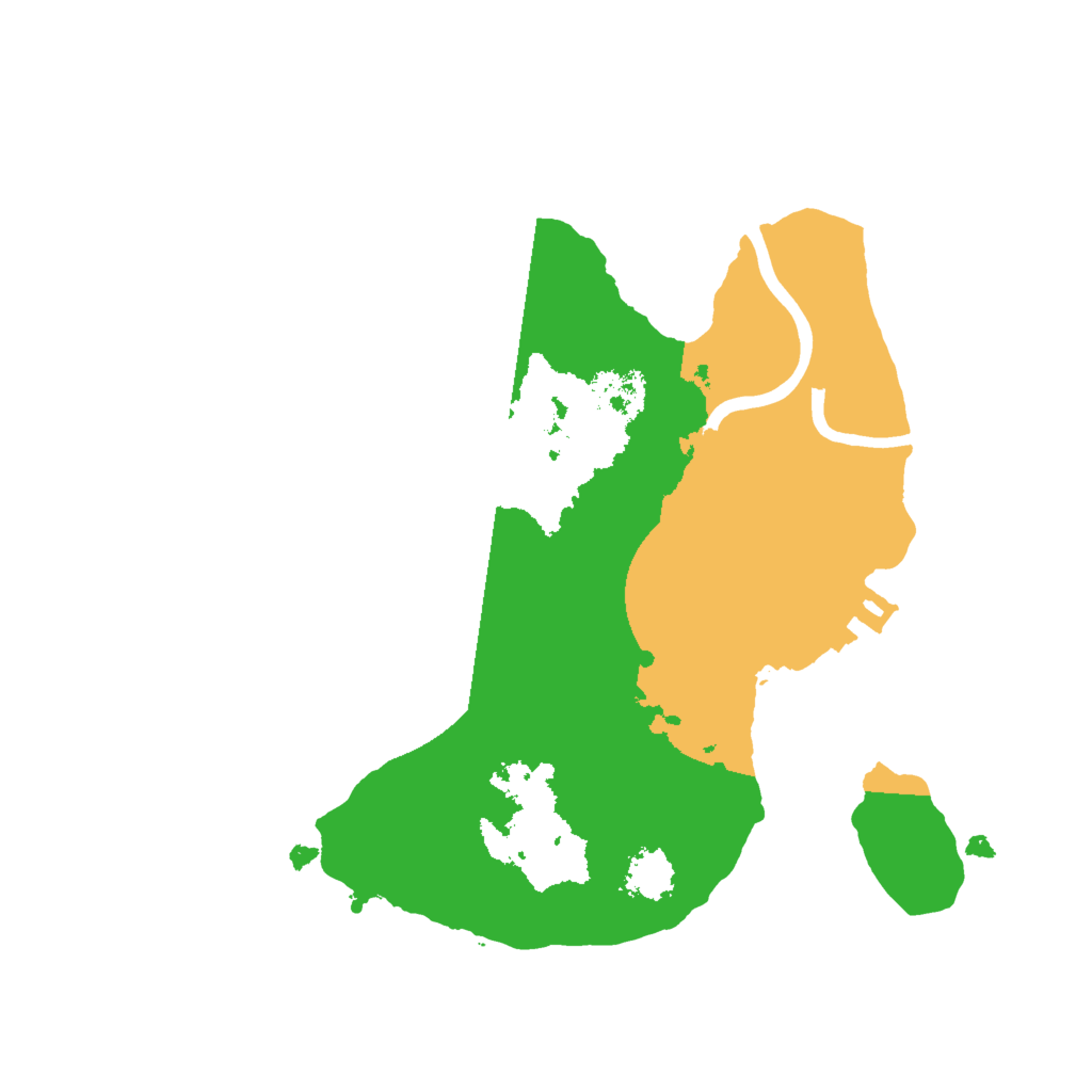 Biome Rust Map: Procedural Map, Size: 2000, Seed: 46834625