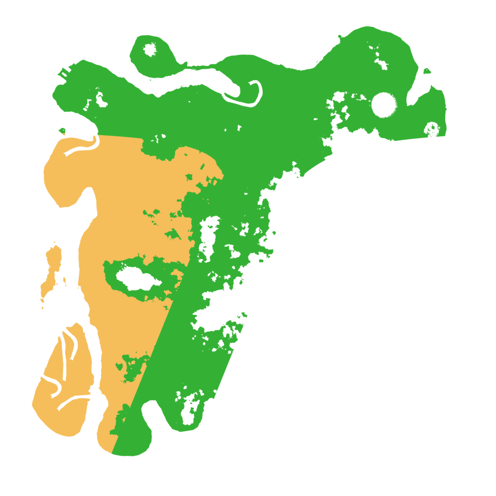 Biome Rust Map: Procedural Map, Size: 3500, Seed: 50732150