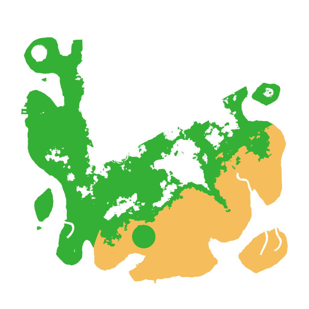 Biome Rust Map: Procedural Map, Size: 3500, Seed: 50965136