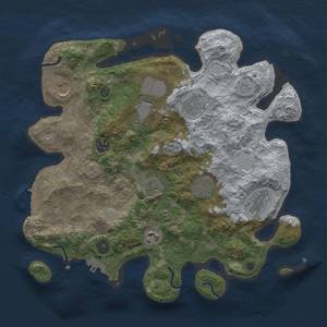 Thumbnail Rust Map: Procedural Map, Size: 3500, Seed: 12479, 18 Monuments