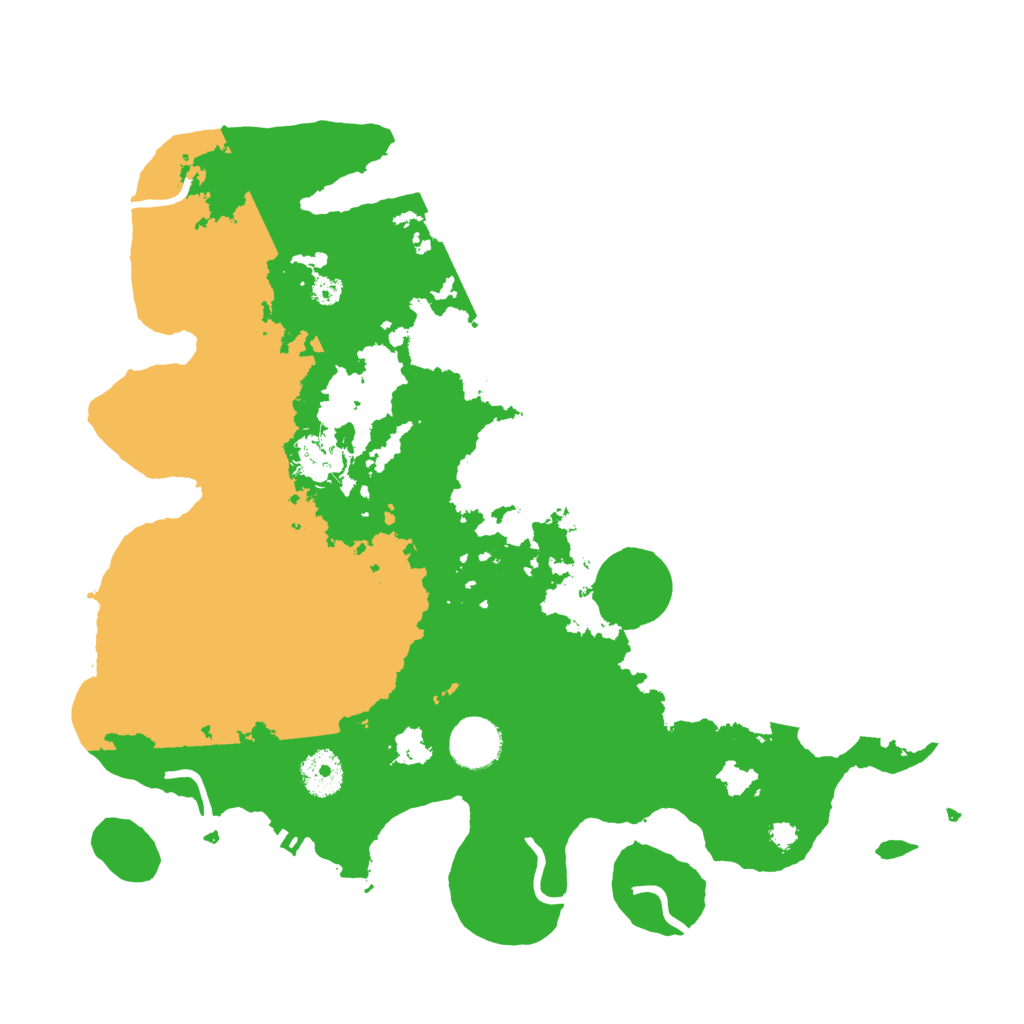 Biome Rust Map: Procedural Map, Size: 3500, Seed: 12479