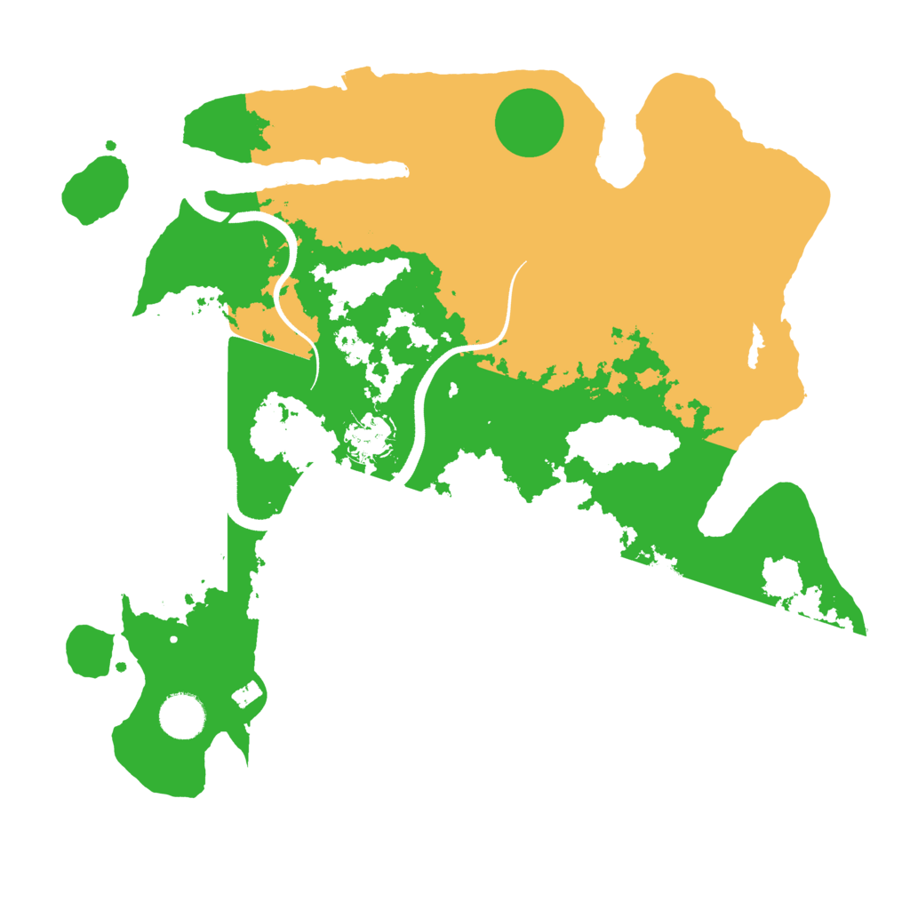 Biome Rust Map: Procedural Map, Size: 3500, Seed: 10919438