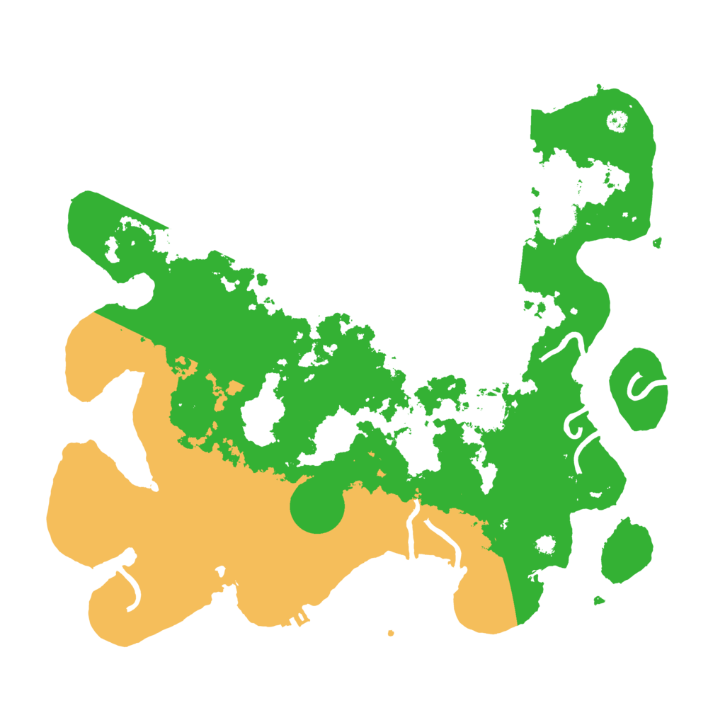 Biome Rust Map: Procedural Map, Size: 3500, Seed: 10288152