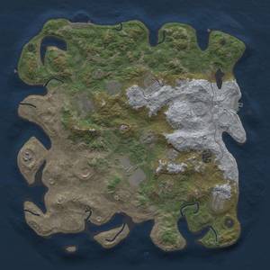 Thumbnail Rust Map: Procedural Map, Size: 4000, Seed: 953247711, 19 Monuments