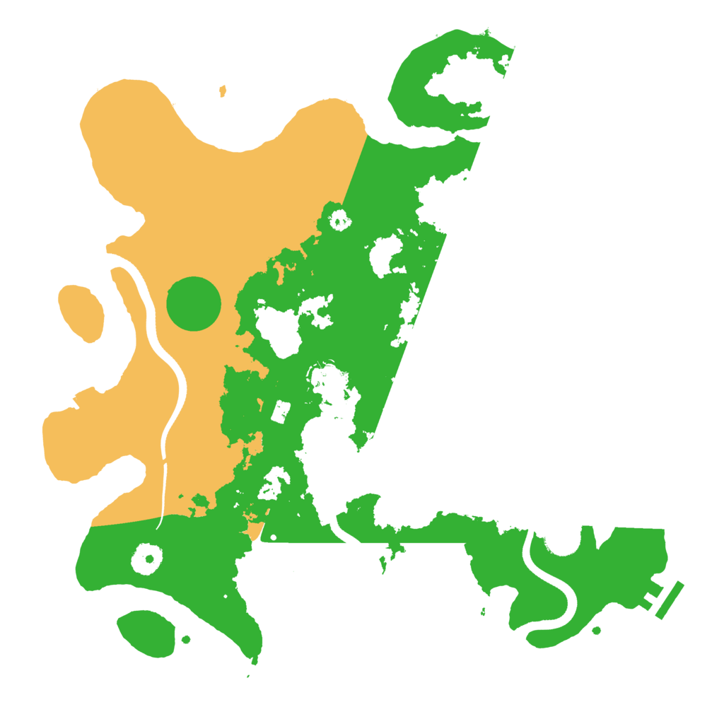 Biome Rust Map: Procedural Map, Size: 3500, Seed: 98820722