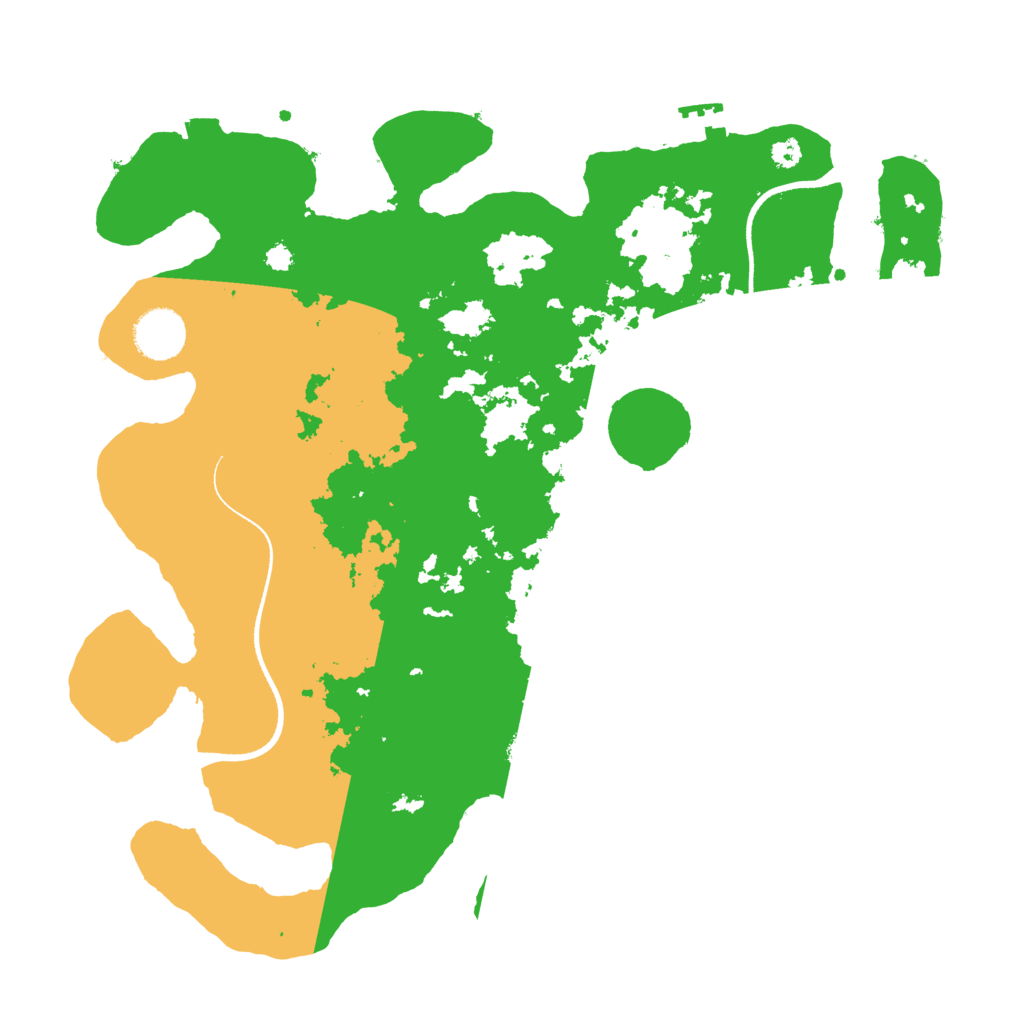 Biome Rust Map: Procedural Map, Size: 3500, Seed: 34594396