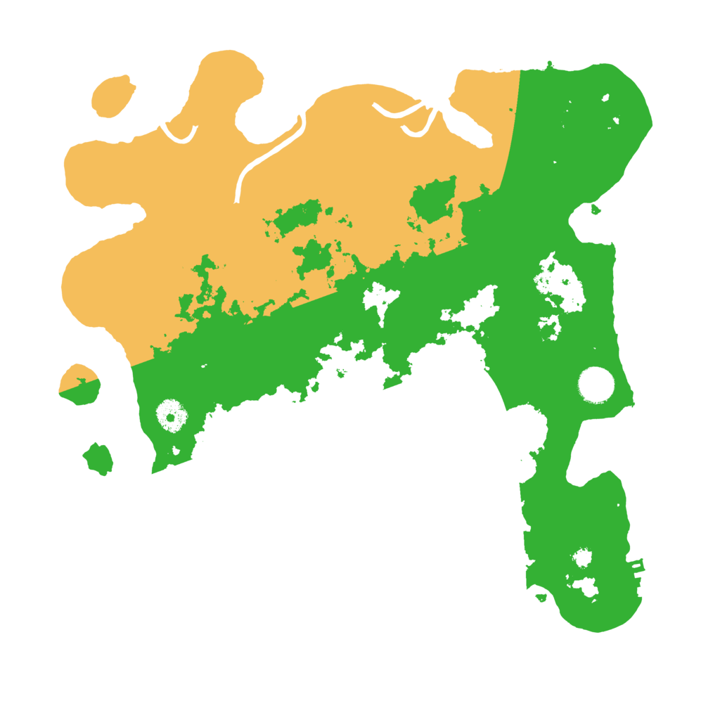 Biome Rust Map: Procedural Map, Size: 3500, Seed: 29342587
