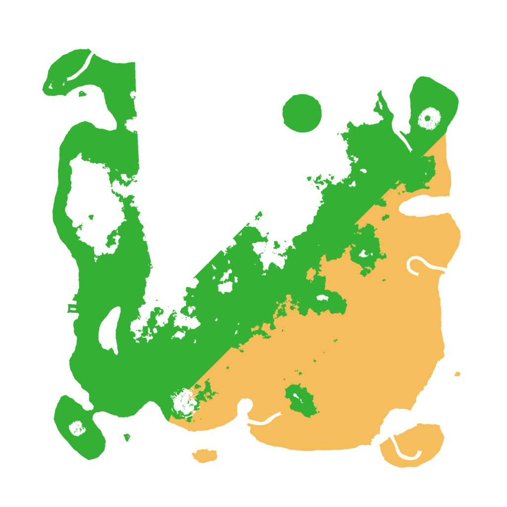 Biome Rust Map: Procedural Map, Size: 3500, Seed: 43233365