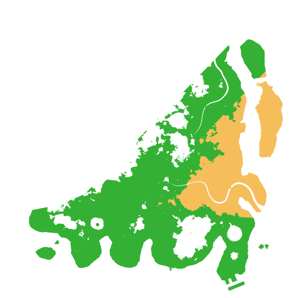 Biome Rust Map: Procedural Map, Size: 3500, Seed: 15435006