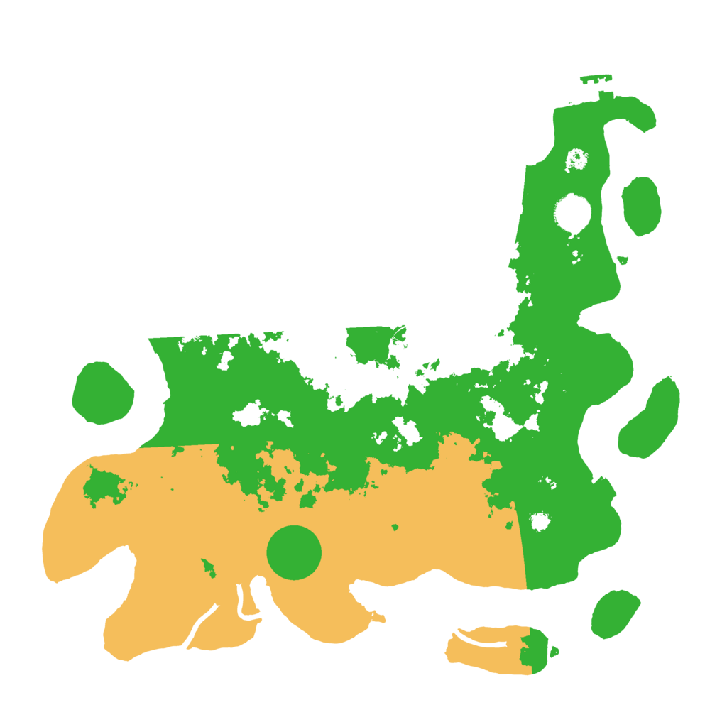 Biome Rust Map: Procedural Map, Size: 3500, Seed: 25328377