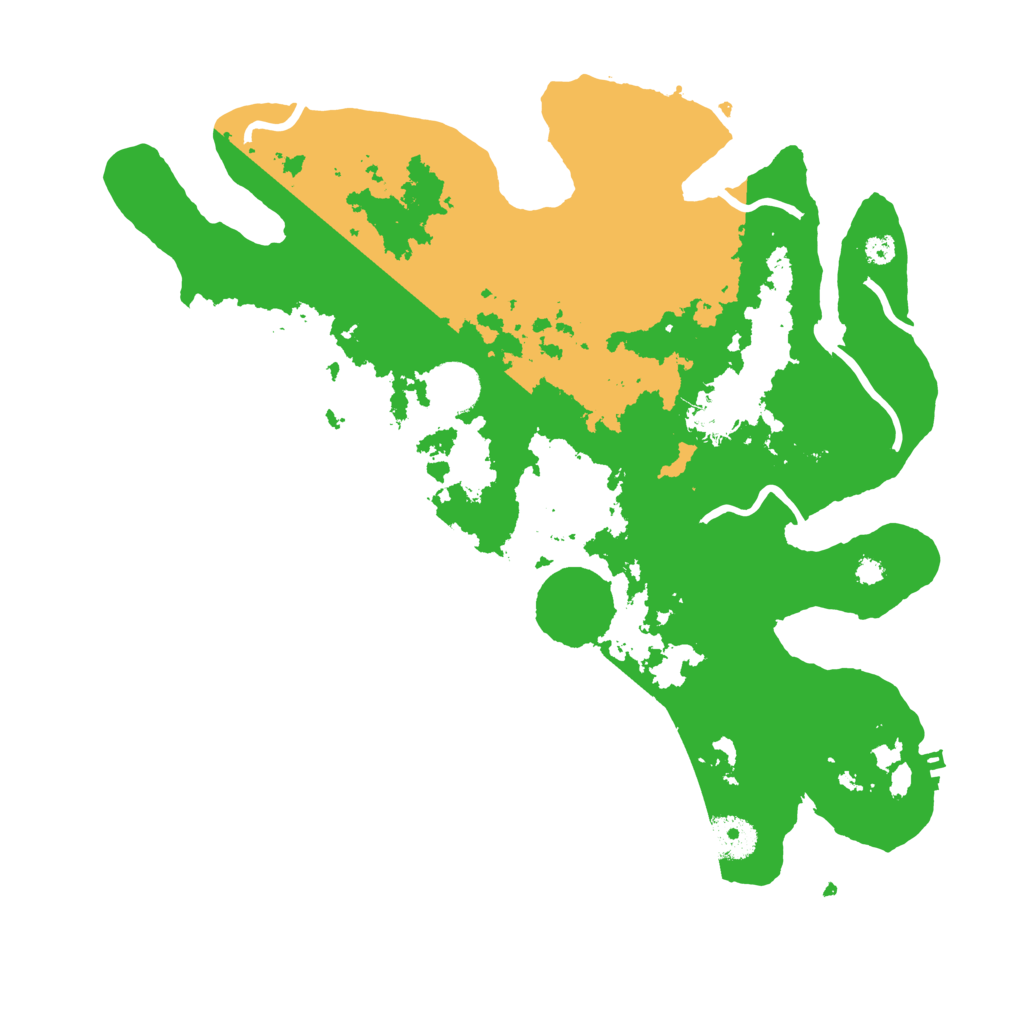 Biome Rust Map: Procedural Map, Size: 3500, Seed: 65523383