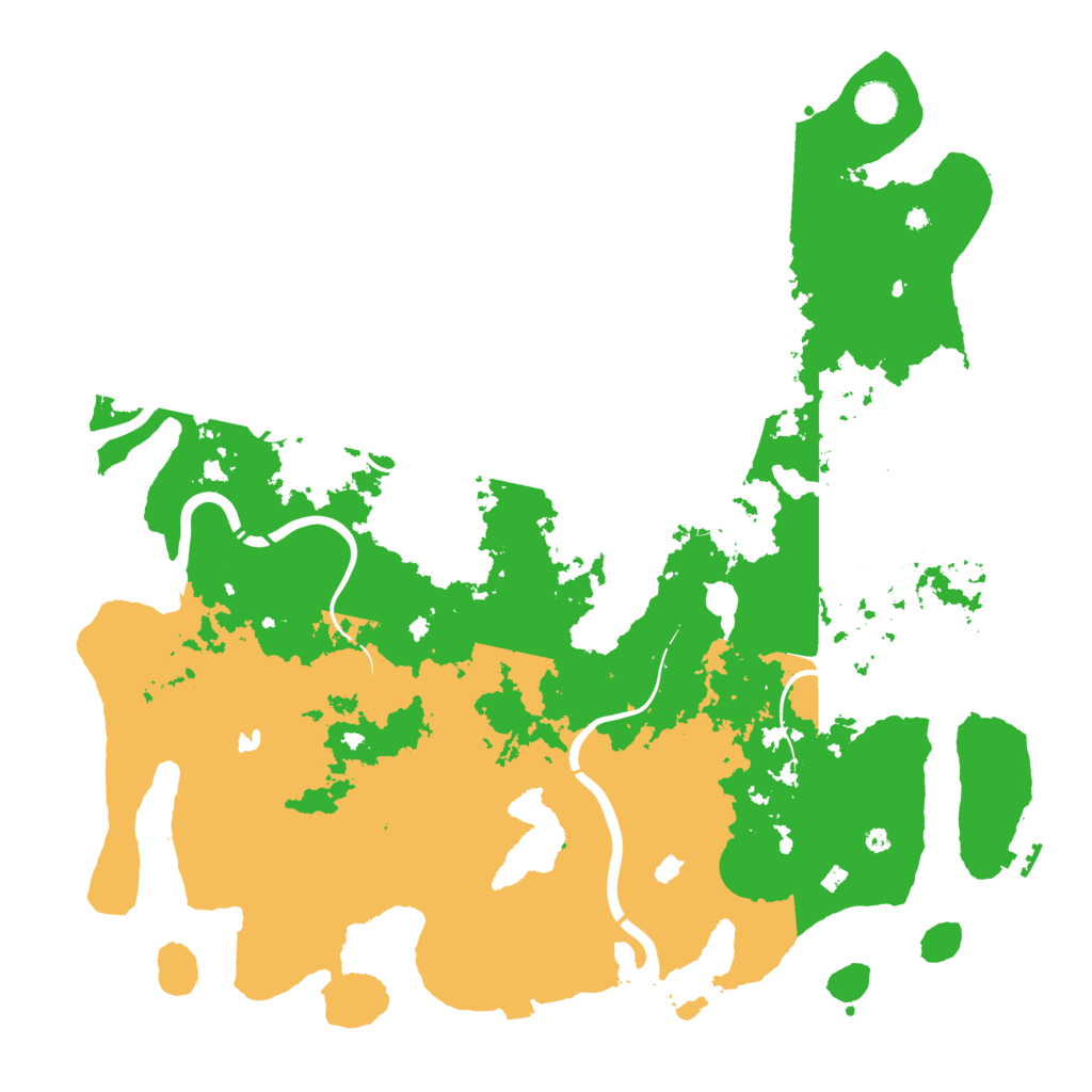 Biome Rust Map: Procedural Map, Size: 4500, Seed: 1212281475