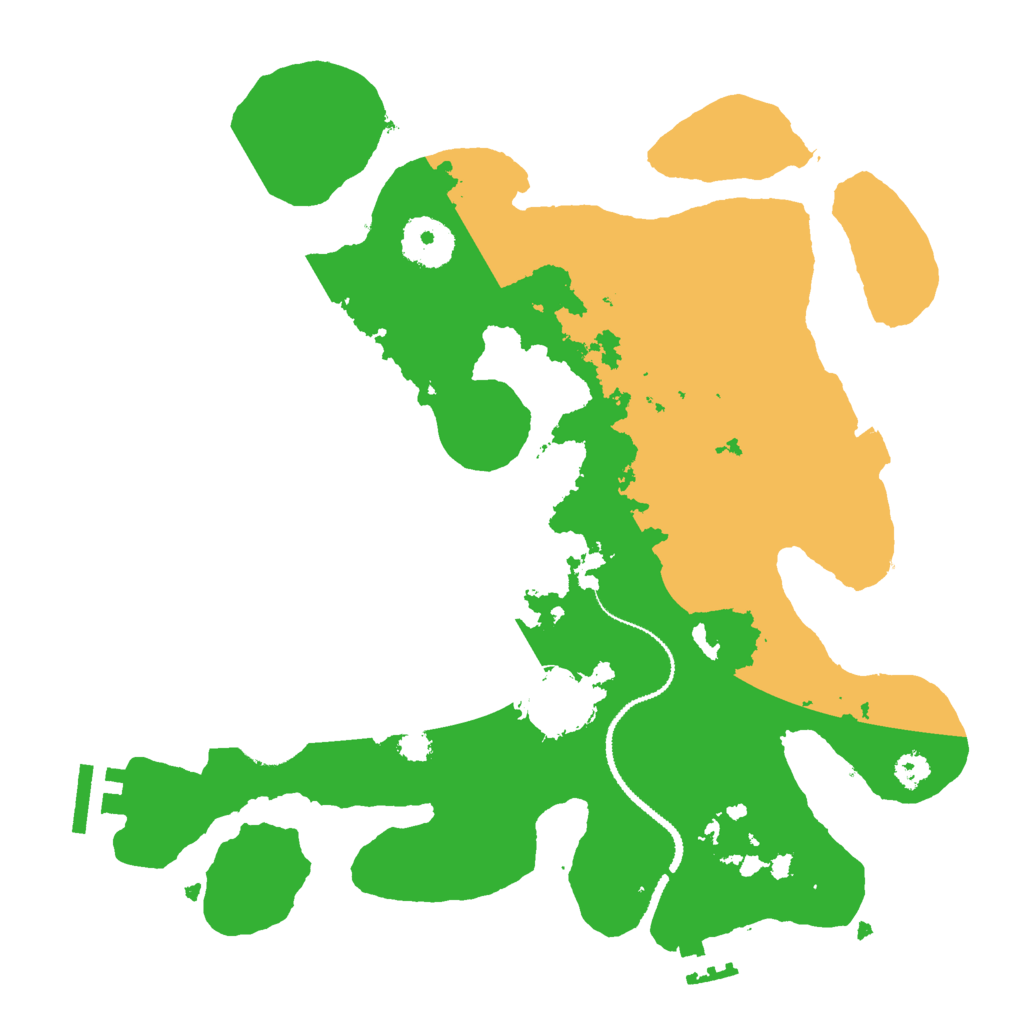 Biome Rust Map: Procedural Map, Size: 3000, Seed: 76232