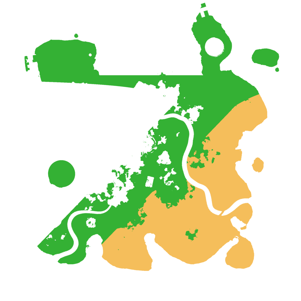 Biome Rust Map: Procedural Map, Size: 3000, Seed: 33299