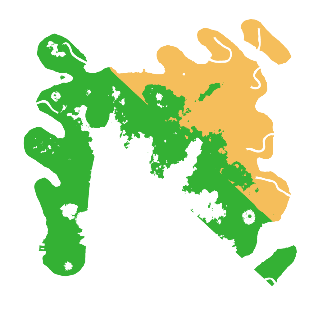 Biome Rust Map: Procedural Map, Size: 3500, Seed: 16907612