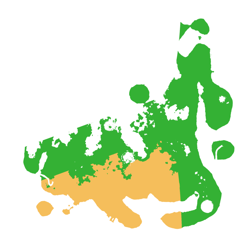 Biome Rust Map: Procedural Map, Size: 3500, Seed: 52456459