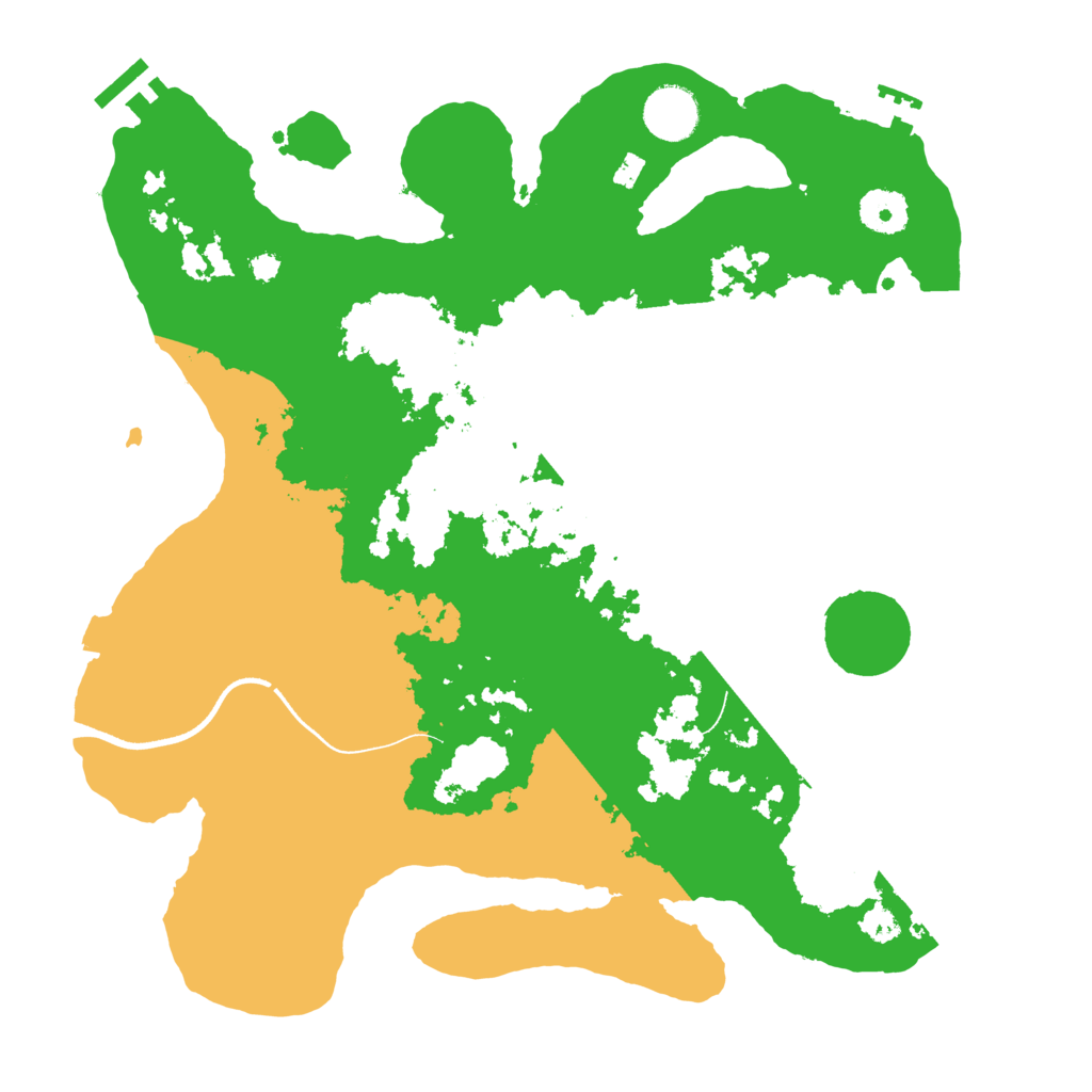 Biome Rust Map: Procedural Map, Size: 3500, Seed: 75544010
