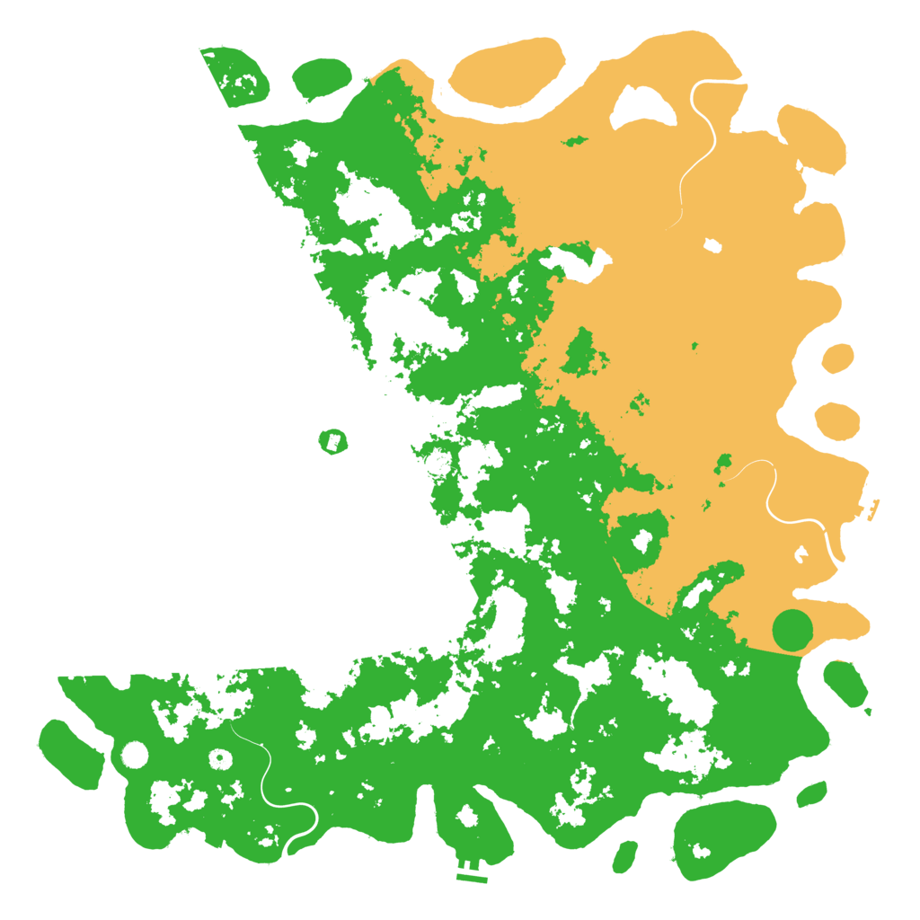 Biome Rust Map: Procedural Map, Size: 6000, Seed: 24052574
