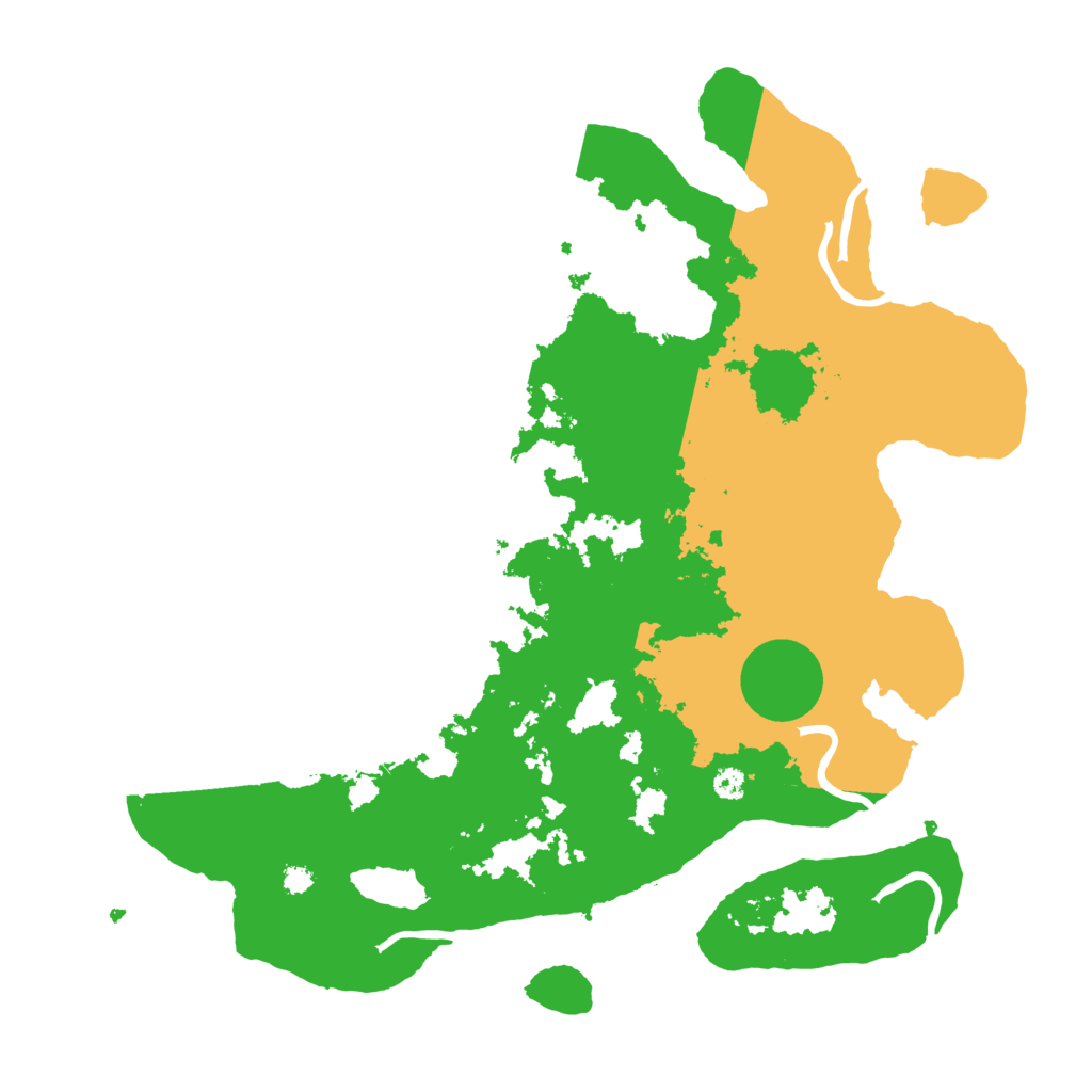 Biome Rust Map: Procedural Map, Size: 3500, Seed: 91417353