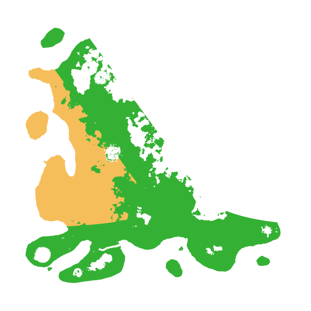 Biome Rust Map: Procedural Map, Size: 3500, Seed: 69666