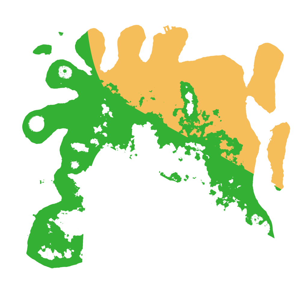 Biome Rust Map: Procedural Map, Size: 3500, Seed: 58557865