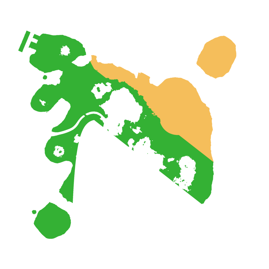 Biome Rust Map: Procedural Map, Size: 2500, Seed: 1307694