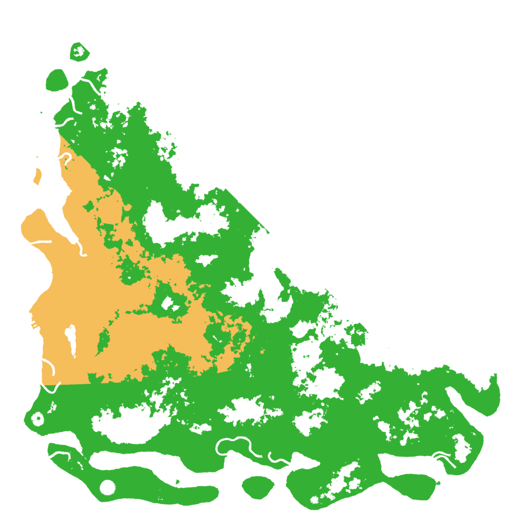 Biome Rust Map: Procedural Map, Size: 6000, Seed: 79046185