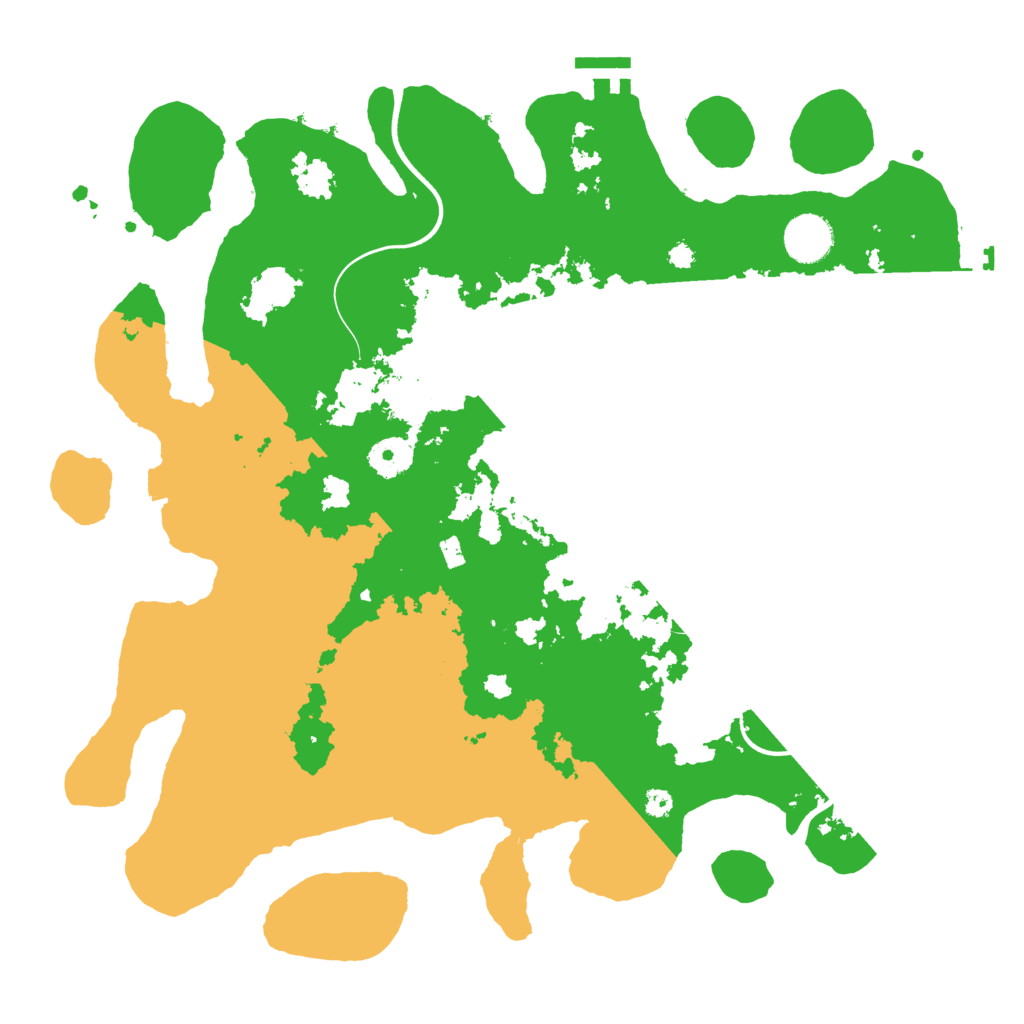 Biome Rust Map: Procedural Map, Size: 3700, Seed: 936772677