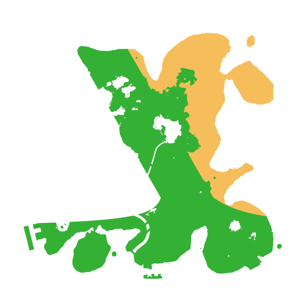 Biome Rust Map: Procedural Map, Size: 2500, Seed: 76232