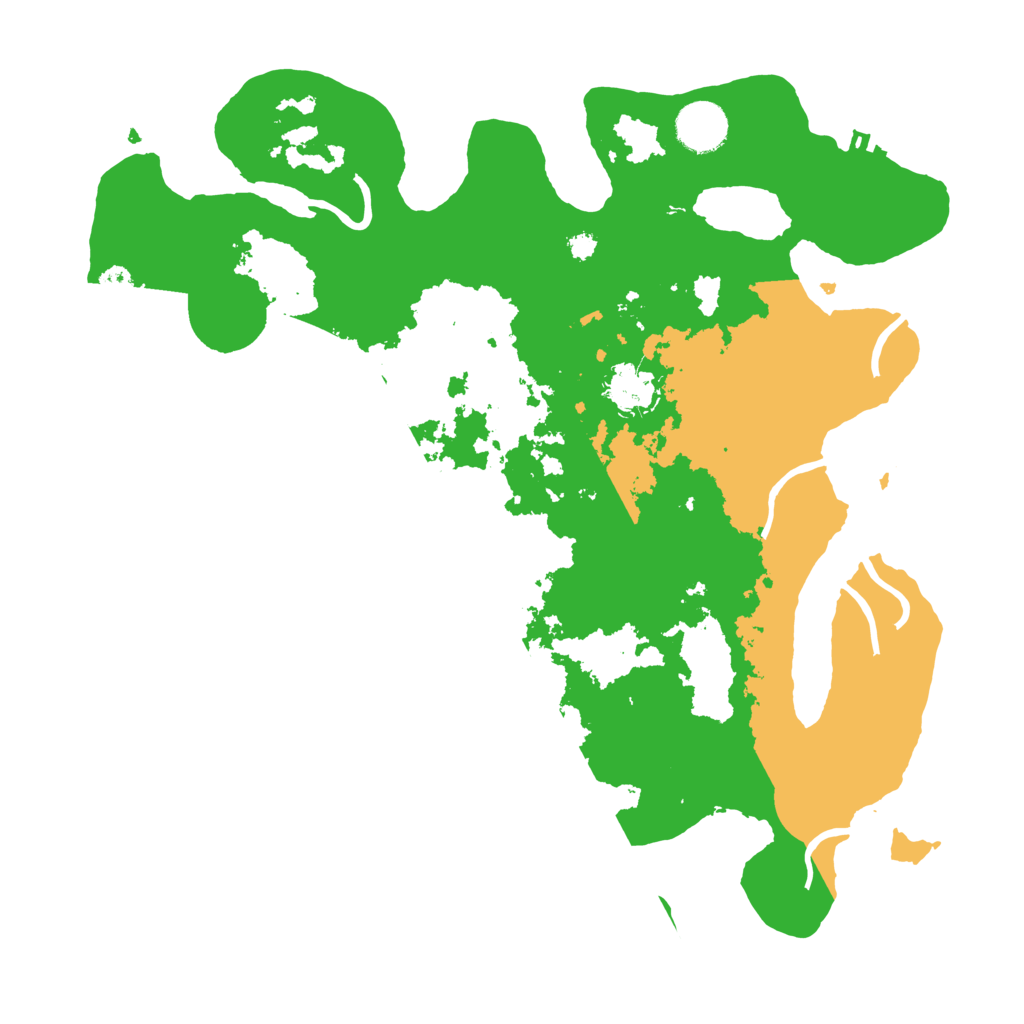 Biome Rust Map: Procedural Map, Size: 3500, Seed: 54312