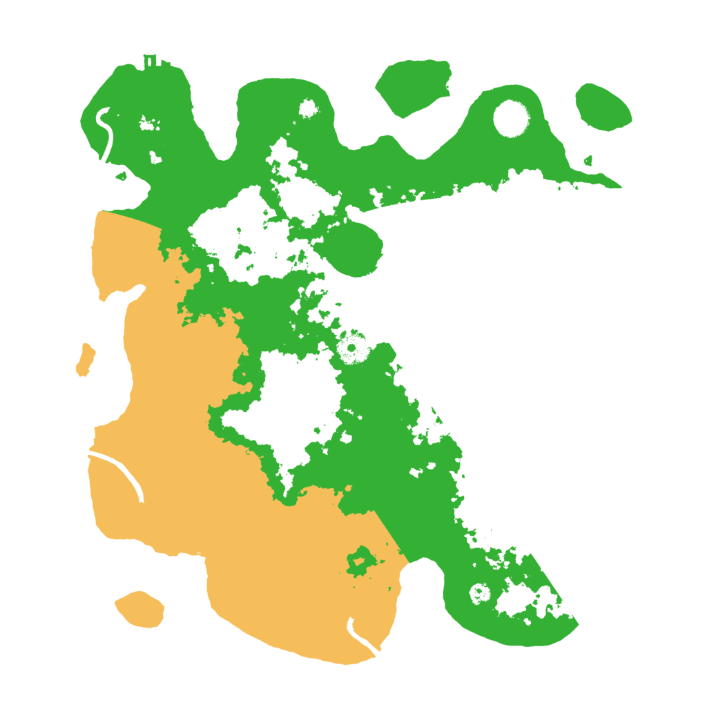 Biome Rust Map: Procedural Map, Size: 3500, Seed: 281284