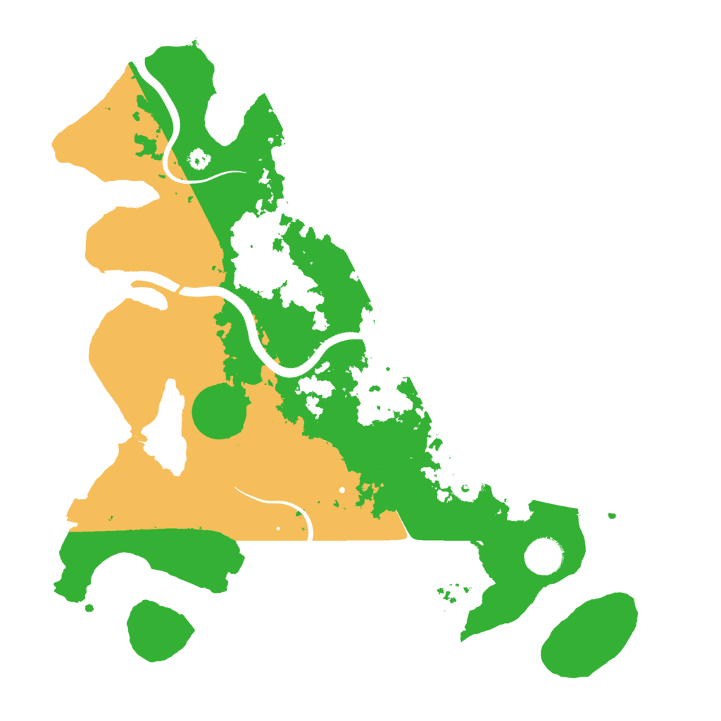Biome Rust Map: Procedural Map, Size: 3500, Seed: 15516243