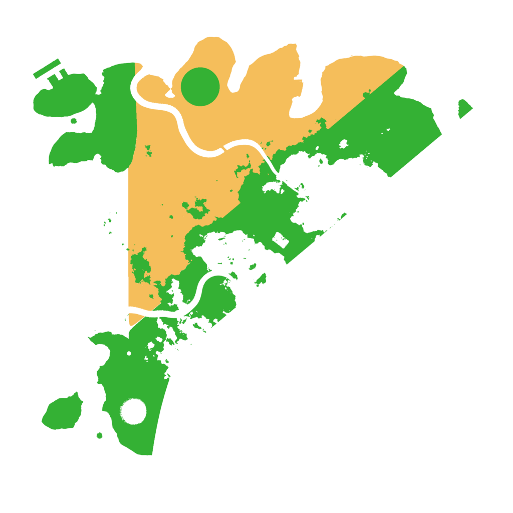 Biome Rust Map: Procedural Map, Size: 3500, Seed: 1079539088