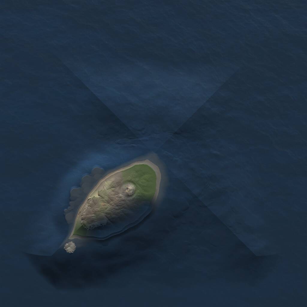 Rust Map: Procedural Map, Size: 1100, Seed: 4096, 1 Monuments