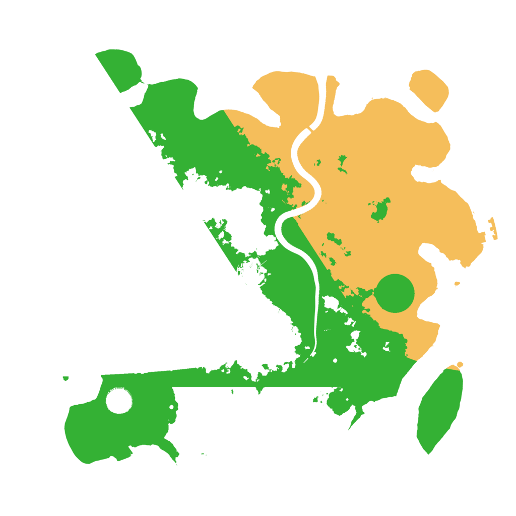 Biome Rust Map: Procedural Map, Size: 3500, Seed: 84712420
