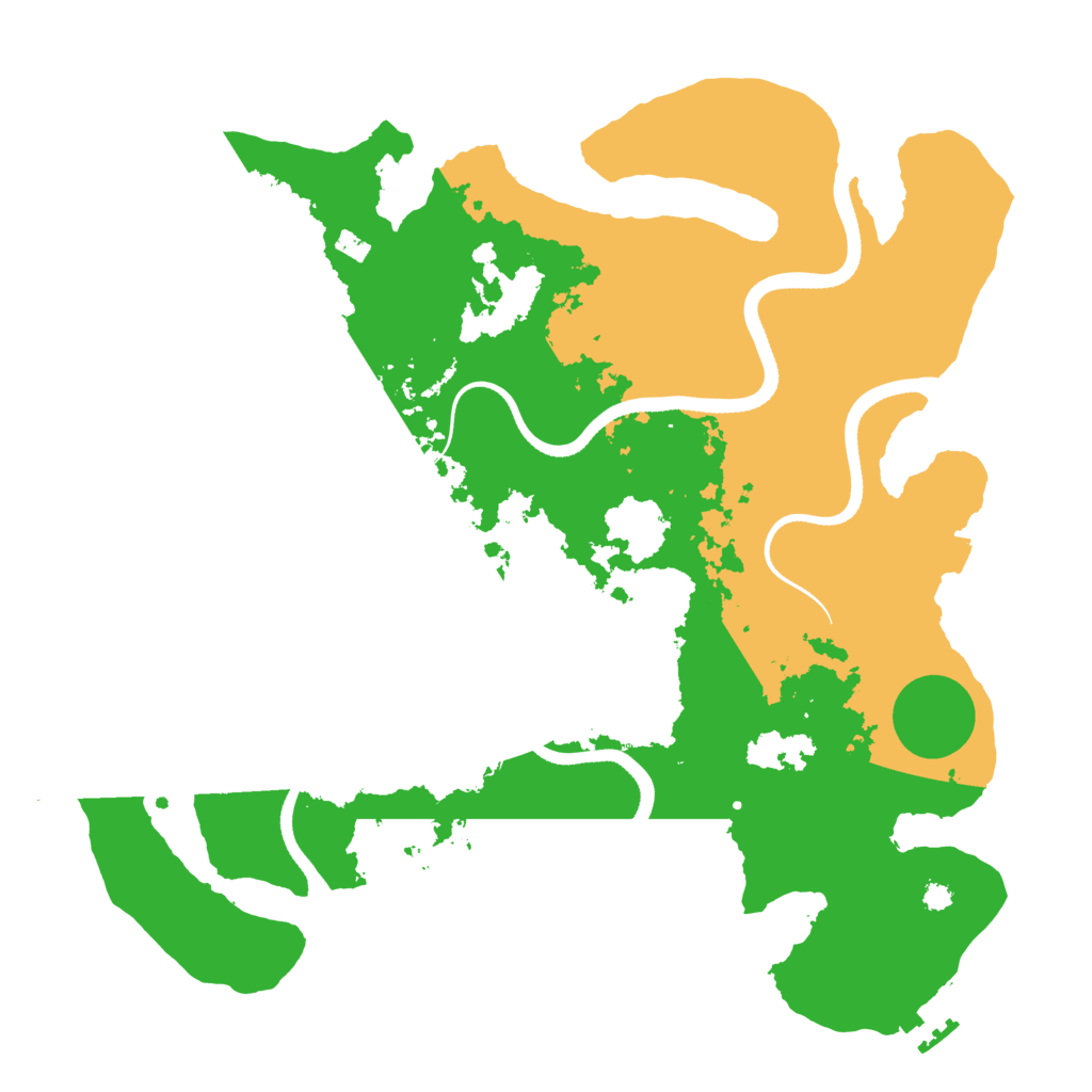 Biome Rust Map: Procedural Map, Size: 3500, Seed: 44652219