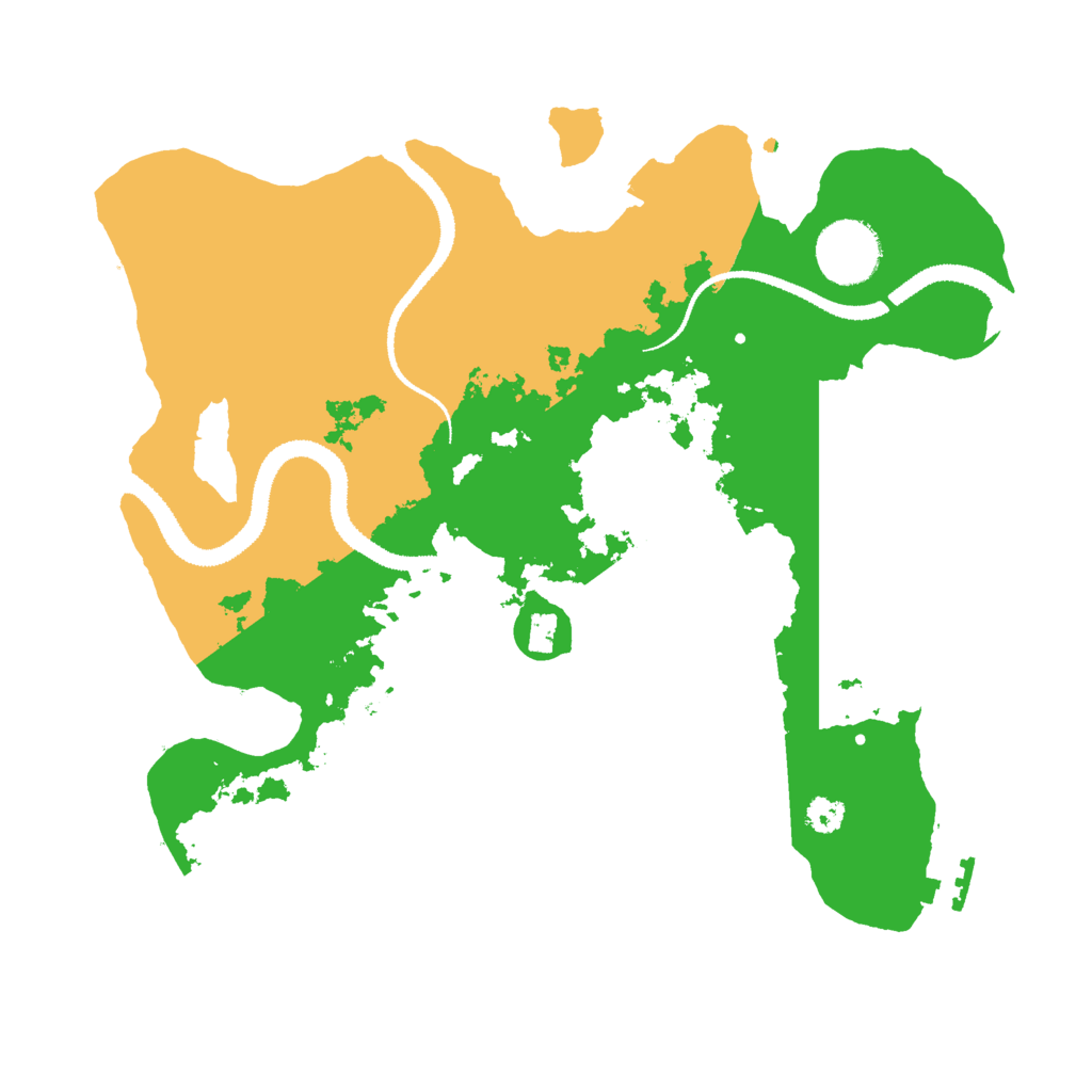 Biome Rust Map: Procedural Map, Size: 3000, Seed: 4623150