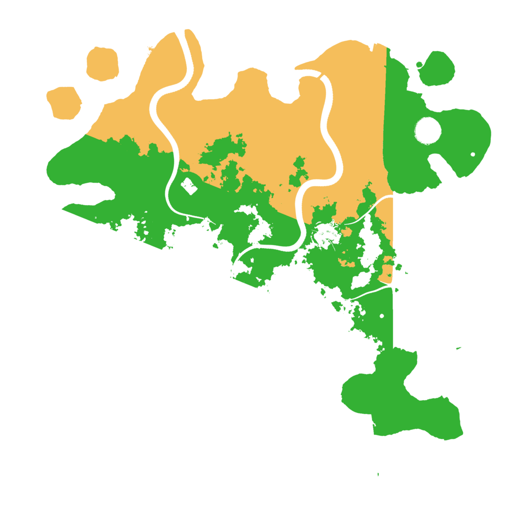 Biome Rust Map: Procedural Map, Size: 3500, Seed: 24175717