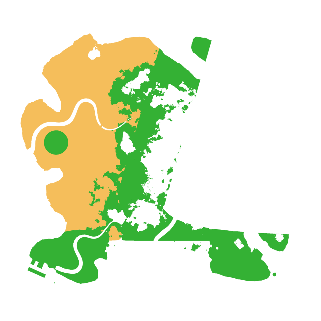 Biome Rust Map: Procedural Map, Size: 3500, Seed: 504831280