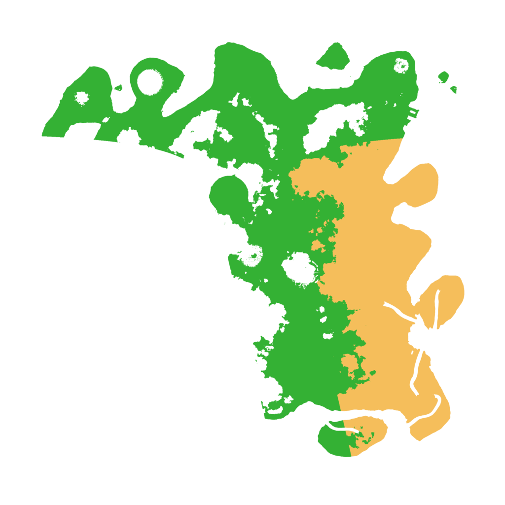 Biome Rust Map: Procedural Map, Size: 3500, Seed: 77849264