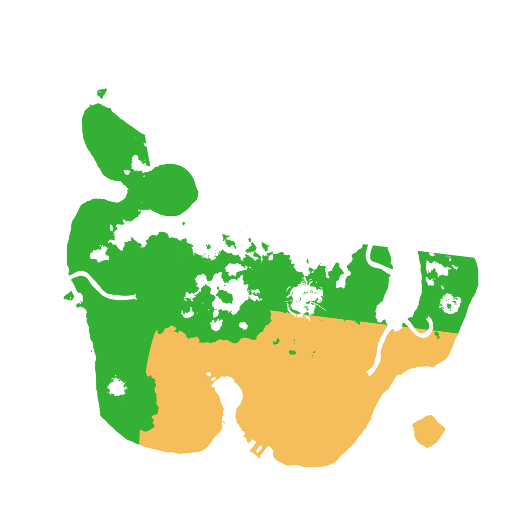 Biome Rust Map: Procedural Map, Size: 2600, Seed: 285714455