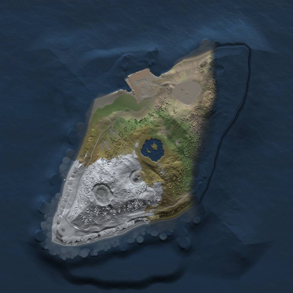 Rust Map: Procedural Map, Size: 1300, Seed: 7452378, 1 Monuments